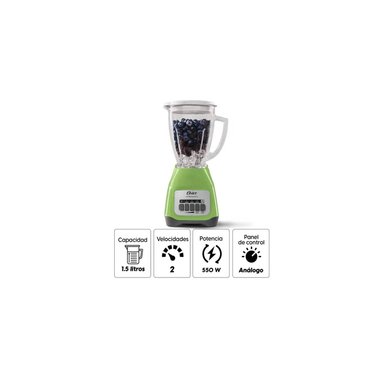 OSTER LICUADORA 1.5 L NEGRA 2 VELOCIDADES BLSTKAG KPB 053 - 2