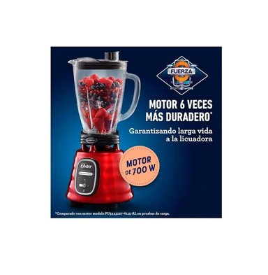 LICUADORA CLÁSICA OSTER BLSTBESTR CON MOTOR REVERSIBLE - ROJA - 3