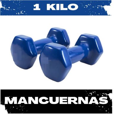 JUEGO 2 MANCUERNAS 1KG AZUL