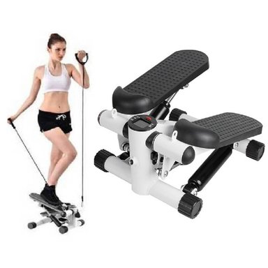 MÁQUINA 20CM MULTIFUNCIONAL EJERCICIOS PASOS CON LIGAS