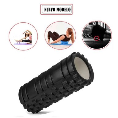 RODILLO 35CM FOAM ROLLER NEGRO