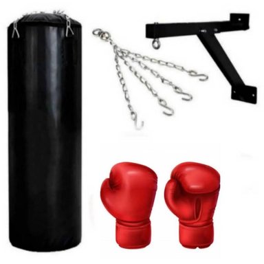 SACO BOX VACÍO 1.2M CON ACCESORIOS ROJO