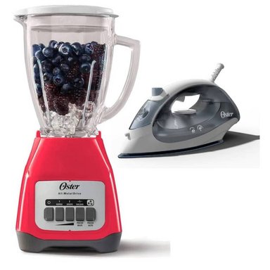 COMBO OSTER PLANCHA COMPACTA Y LICUADORA 2V CON PULSADOR SANDIA