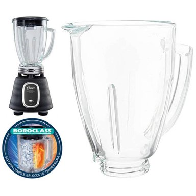 VASO DE VIDRIO OSTER VASOCICULAR REDONDO REFRACTORIO PARA REPUESTO MONTERREY GRANEL