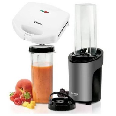 MINI LICUADORA TAURUS SHAKEAWAY20 IST460P 600 ML ACERO Y SANDWICHERA IMACO IST460P BLANCO