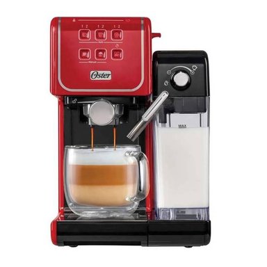 CAFETERA OSTER BVSTEM6801R PRIMA LATTE AUTOMATICA ROJO