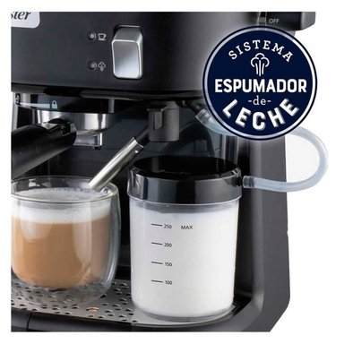 CAFETERA OSTER BVSTEM5501B PARA ESPRESSO Y CAPUCCINO NEGRO - 5