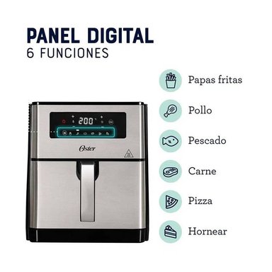 FREIDORA AIRE OSTER CKSTAF90D 9L DIGITAL