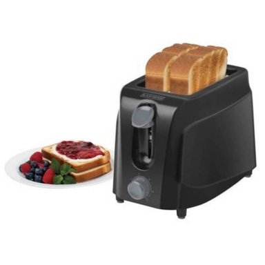 TOSTADORA 2 REBANADAS BLACK Y DECKER TR200BD-CL NEGRO