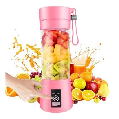 LICUADORA PORTÁTIL 6 CUCHILLAS PARA BATIDOS ROSADO