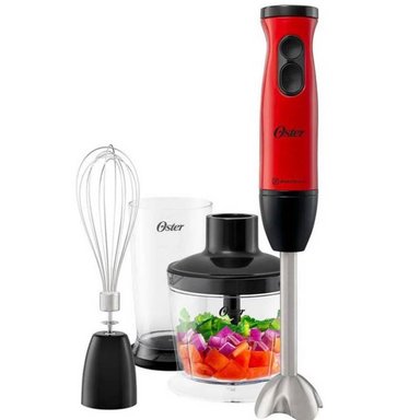 BATIDORA DE INMERSIÓN OSTER 1 VELOCIDAD + TURBO FPSTHB460A ROJO NEGRO - 2
