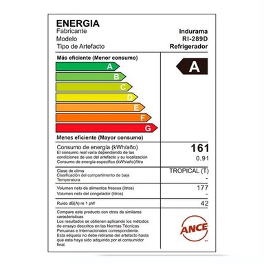 REFRIGERADORA INDURAMA 177 LITROS RI-289D - 5