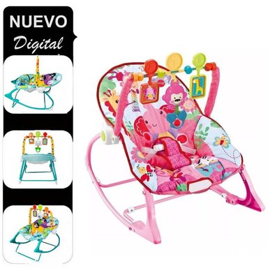 SILLA MECEDORA CON VIBRADOR MUSICAL Y TOYS ELEFANTE