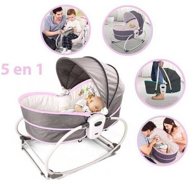 SILLA MECEDORA MOISÉS 5 EN 1 SHARE ICON ROSADO