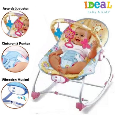 MECEDORA PARA BEBES MUSICAL Y VIBRADOR SUNNY 898- 909 - 2