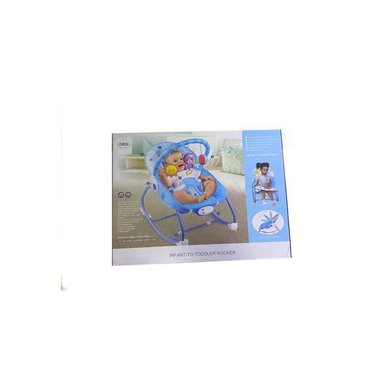 MECEDORA PARA BEBES MUSICAL Y VIBRADOR CELESTE