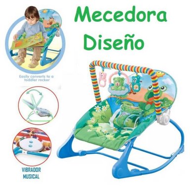 SILLA MECEDORA VIBRADORA CRECE CONMIGO BEBE
