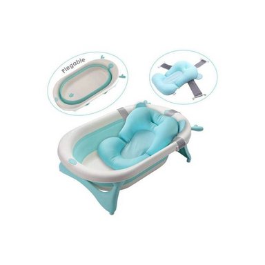 TINA BAÑO AZUL PLEGABLE