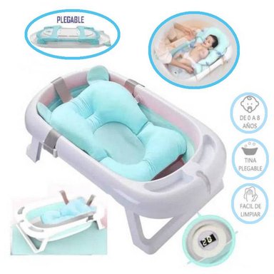 TINA BAÑO HAPPY DAEL AZUL PLEGABLE BABY