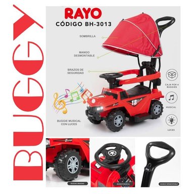 COREPASILLOS BUGGY PARA NIÑOS MONKEY ROJO