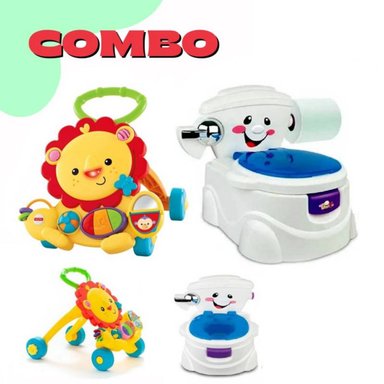 ANDADOR IDEAL CAMINADOR MUSICAL 2 EN 1 Y BACÍN ENTRENADOR MUSICAL
