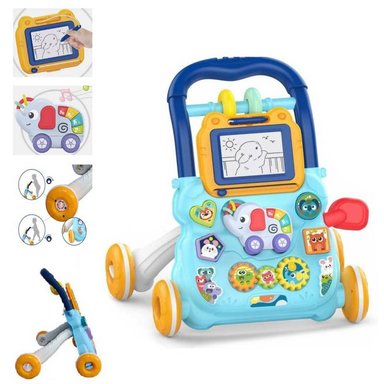 CAMINADOR HUANGER MUSICAL HE0810 ELEFANTE AZUL PIZARRA MÁGICA