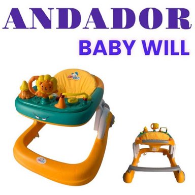 ANDADOR CAMINADOR WILL CON DISEÑOS PARA BEBÉ AMARILLO