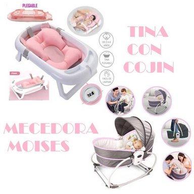 MECEDORA IDEAL MESEDORA MULTIFUNCIONAL 5 EN 1 MAS TINA PLEGABLE