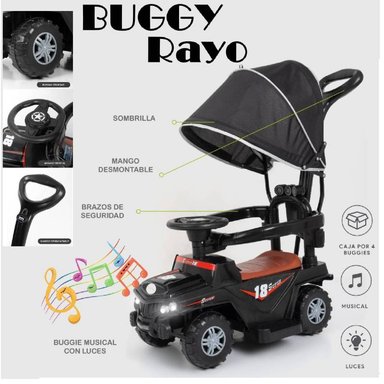 COREPASILLOS BUGGY PARA NIÑOS MONKEY NEGRO