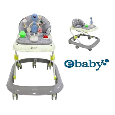 CAMINADOR EBABY INTERACTIVO CRISTAL PLOMO - 1