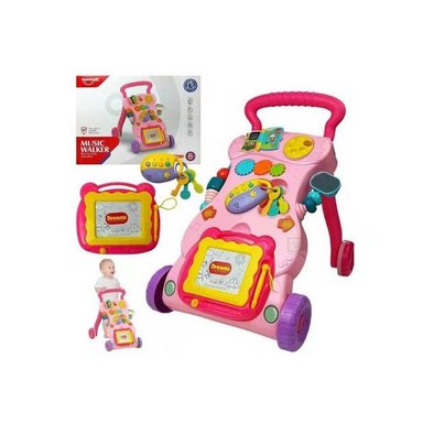 CAMINADOR MUSICAL ROSADO PARA BEBÉ