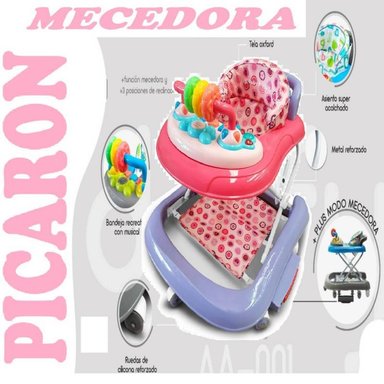 ANDADOR BABY HAPPY MECEDORA PICARÓN ROSADO
