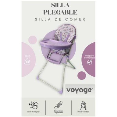 SILLA COMER VOYAGE PLEGABLE COMPACTA MULTICOLOR PLEGABLE COMPACTO LILA