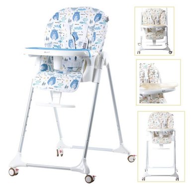 SILLA COMER EBABY HARRIET CELESTE CON LLANTAS DE FRENO DISEÑADO