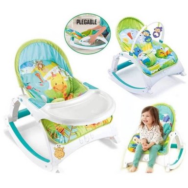 MECEDORA JIRAFA Y ELEFANTE 3 EN 1 CON VIBRADOR