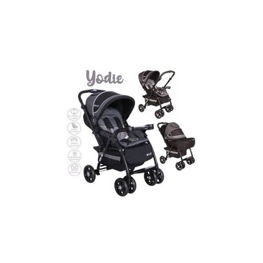 COCHE PASEO EBABY 1142-1 NEGRO CON BANDEJA