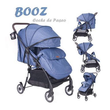 COCHE PASEO EBABY BOOZ RESPALDAR RECLINABLE AZUL