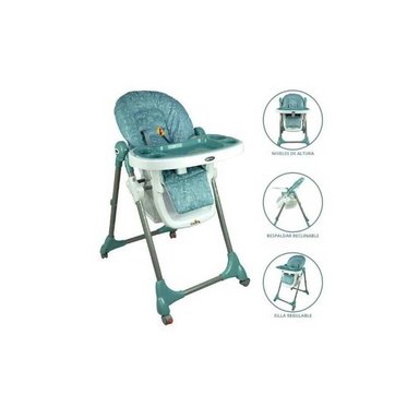 SILLA COMER EBABY SNACK VERDE SILLA CON CARPETA 3 EN 1 COMER/ESTUDIAR/JUGAR