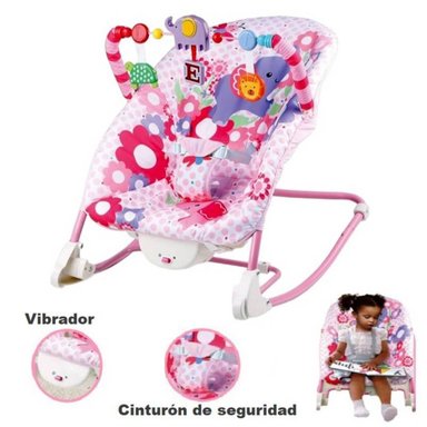 SILLA COMER IDEAL JUNGLE ROSADO MECEDORA MULTIFUNCIONAL