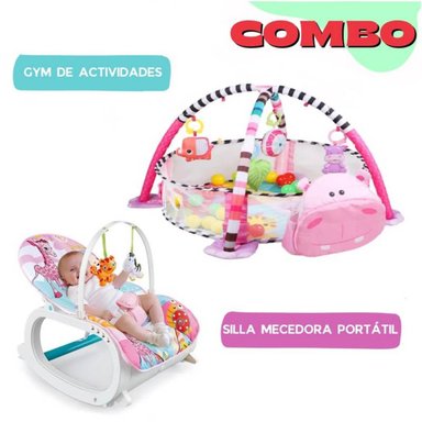 GIMNASIO IDEAL HIPOPÓTAMO SILLA DE COMER 2EN1