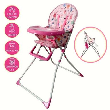 SILLA COMER BABY KITS VECTRA 2 ROSA