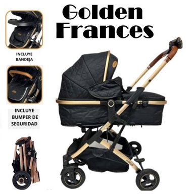 COCHE MOISES FRANCES NEGRO GOLDEN PORTABIBERON