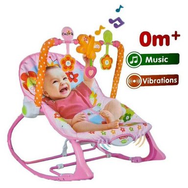 SILLA COMER MECEDORA ROSADO MUSICAL