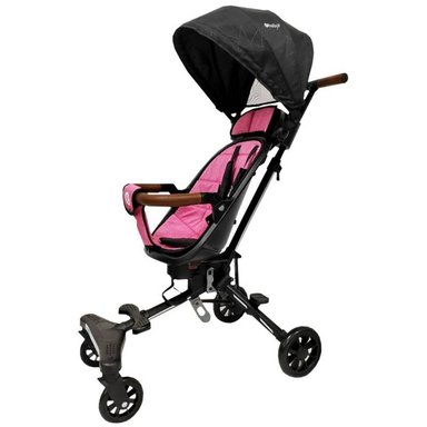 COCHE ROSADOEB2031 ROSADO PLEGABLE SUPERLIGERO EBABY BEBE