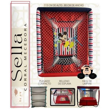 CUNA SELLA ALUMINIO MULTICOLOR CORRAL PLEGABLE PLASTIFICADO