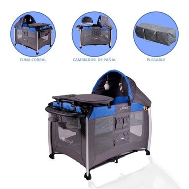 CUNA CORRAL EBABY LAURENBEIGE MULTICOLOR
