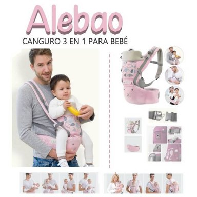 CANGURO ERGONÓMICO ROSADO