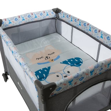 CUNA CORRAL COLECHO EBABY NALA MULTICOLOR Y COLCHÓN - 2