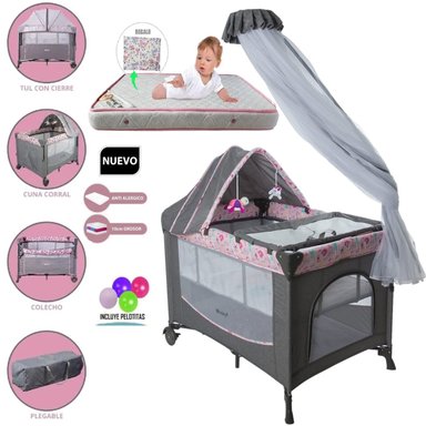 CUNA CORRAL EBABY DACORA MULTICOLOR
