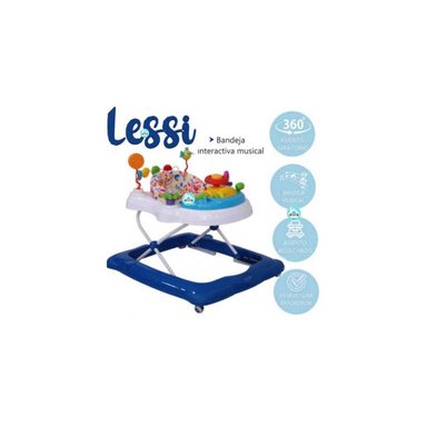 ANDADOR ASIENTO GIRATORIO LESSI AZUL EBABY